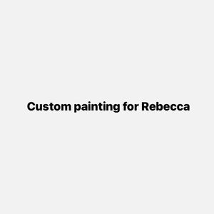 Custom black and white landscape painting